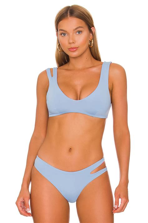 Lspace One Wave Reversible Bikini Top In Aura Bubble Gum Revolve