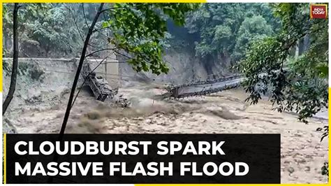 Watch Ground Report From Sikkim After A Cloudburst Spark Massive Flash