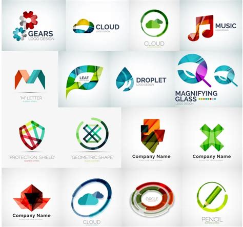 Abstract Company Logo Vector Collection Stock Vector Image By ©akomov