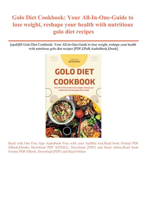 [epub] Golo Diet Cookbook Your All In One Guide To Lose Weight