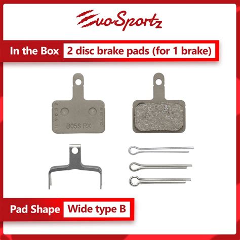 Shimano Disc Brake Pad Resin B S Rx Evosportz Singapore