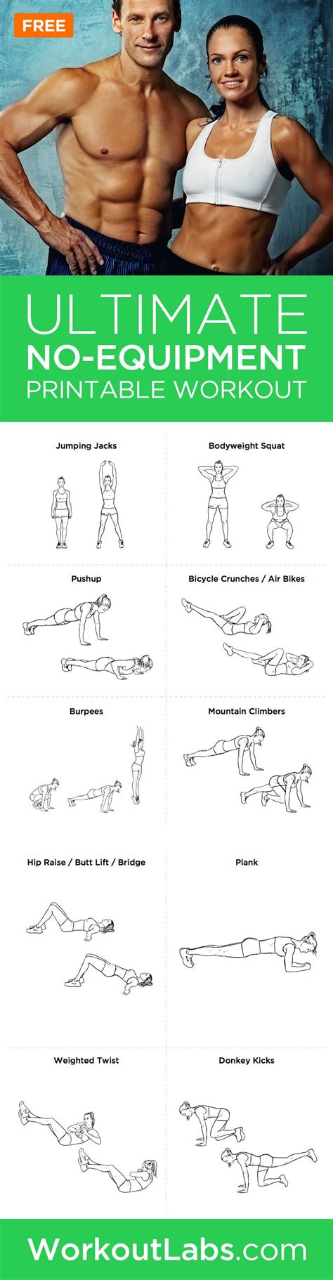 Full Body Workout Routine At Home Without Equipment Machine