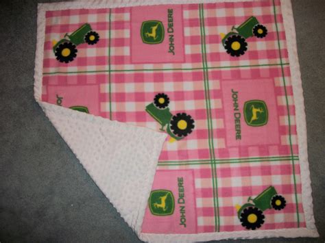 Deerecountry Quilts : pink John Deere baby blanket