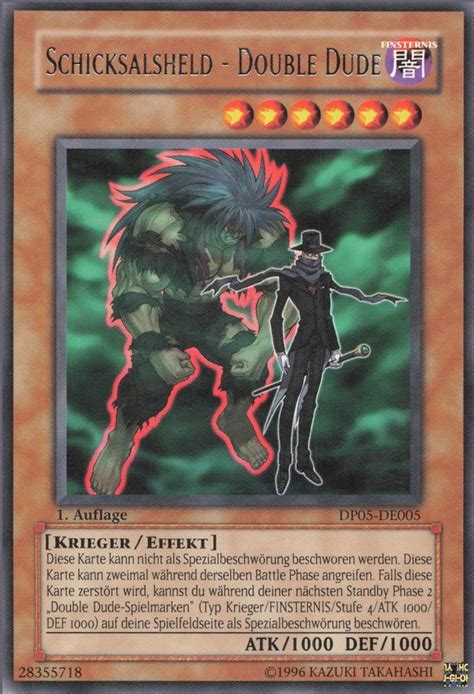 Recollectibles Sammelkarte Yugioh Karte Schicksals Held Double Dude