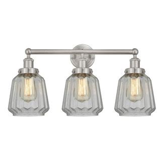 Chatham Light Bathroom Vanity Light Brushed Satin Nickel