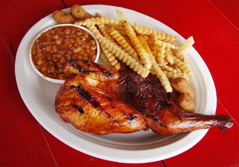 Barbecue Chicken Plate Stock Photo Image Of Southern 29197480