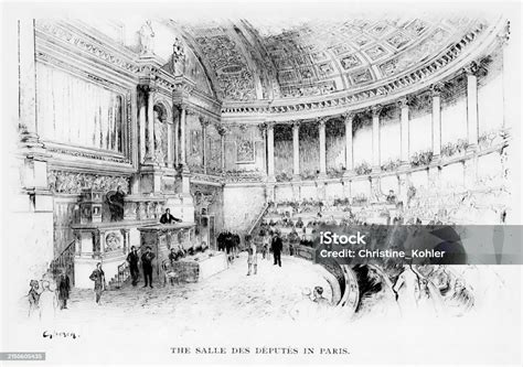 Inside French Parliament Building Chamber Of Deputies Legislature Paris ...