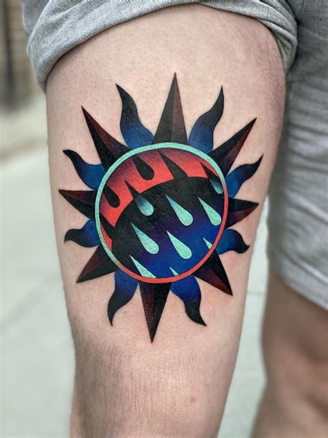 Got my Black Hole Sun tattoo today!!! : r/grunge