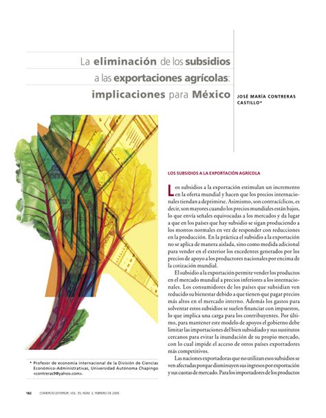 PDF La eliminación de los subsidios a las exportaciones agrícolas