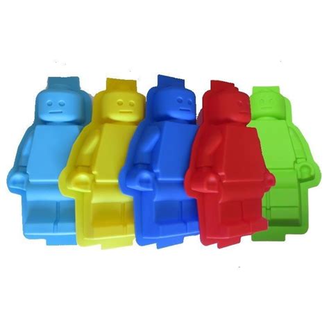 Silicone Lego Mini Figure Robot Ice Cube Tray Non Stick Chocolate