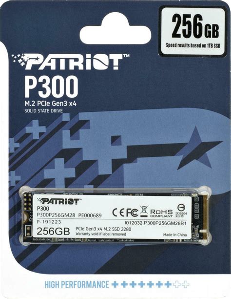 Patriot P300 SSD 256GB M 2 NVMe P300P256GM28 Skroutz Gr