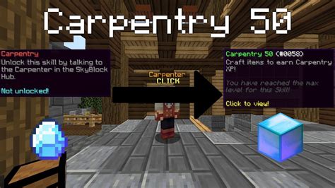 How To Easily Get Max Carpentry Level Hypixel Skyblock Youtube