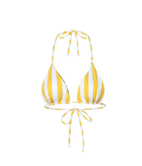 Triangle Tie Bikini Top Verdelimon Luxury Swimwear Coveti