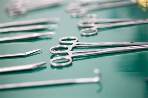 Surgical Scalpels Scissors And Instruments Stock Photo Image Of Room