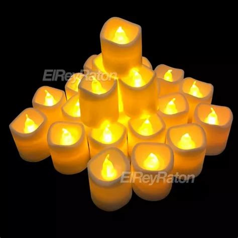 Velas Led Ambar Parpadeantes Para Decorar Fiestas Boda Env O Gratis