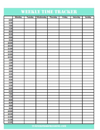 Free 10 Time Tracker Samples In Pdf