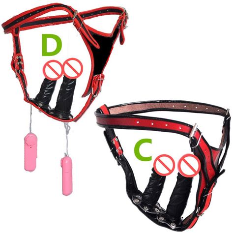 Strap On Dildo Anal Plug Wearable Penis New In Electric Double Headed Harness Vibrators Butt