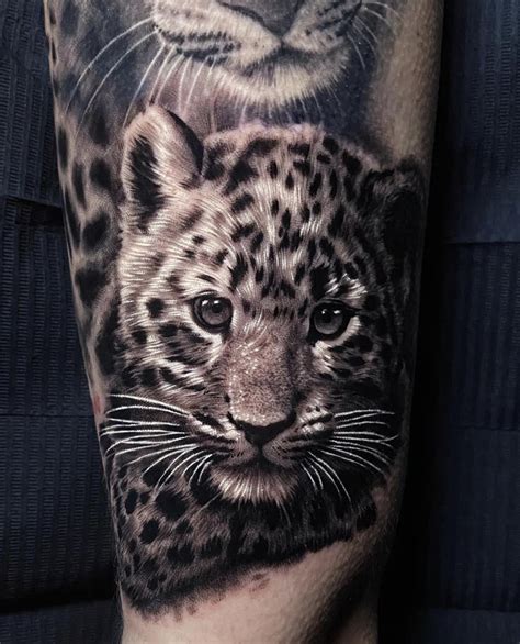 Traditional Leopard Tattoo