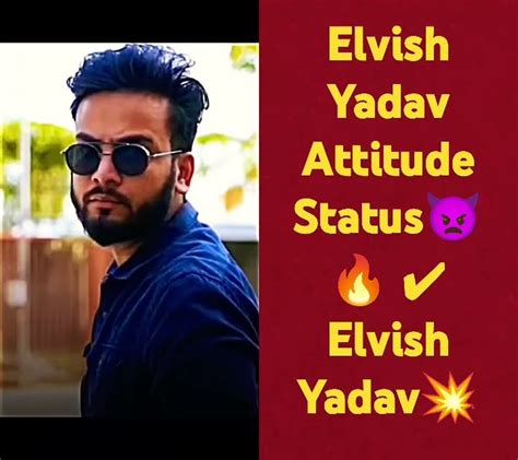 Elvish Yadav Attitude Status 💥🔥👿 Elvish Yadav💥 Youtube