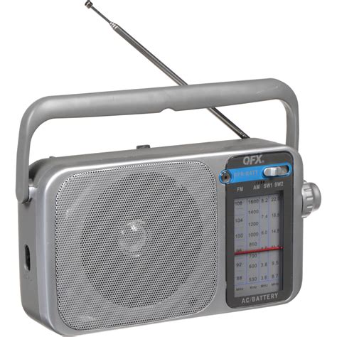 Qfx R Portable Am Fm Sw Sw Radio Silver R B H Photo