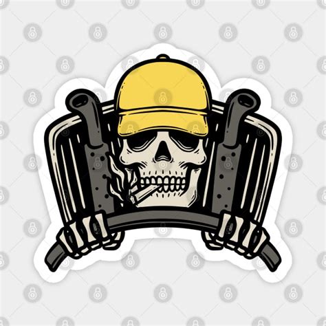 Skull Truck Driver - Skull Driver - Magnet | TeePublic