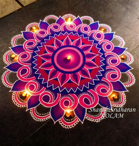 Pin By Saranya Nagarajan On Kolam Rangoli Designs Latest Rangoli Designs Diwali Rangoli Side