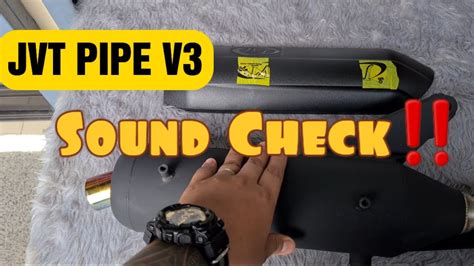 JVT PIPE V3 ADJUSTABLE SOUND CHECK MIO I 125 YouTube