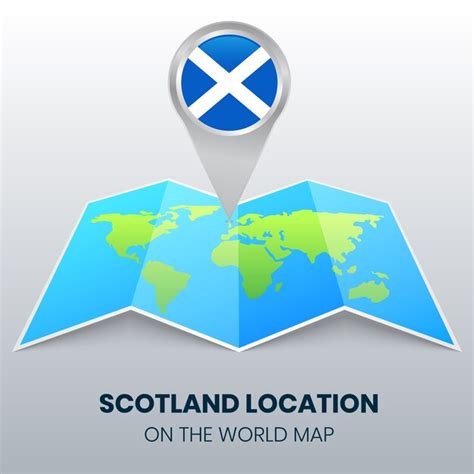 Locatiepictogram Van Schotland Op De Wereldkaart Ronde Pinpictogram