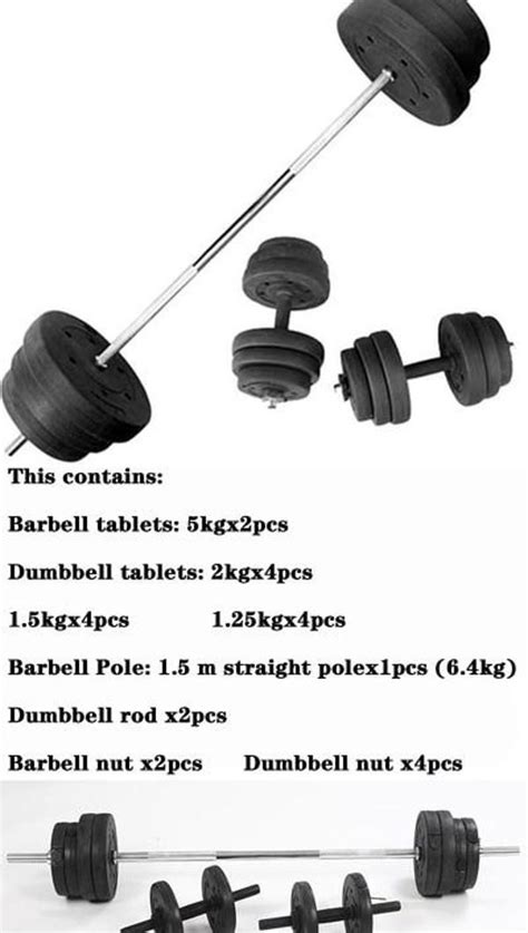 Weightlifting Barbell Set Home Dumbbell Men S 35kg Exercise Arm Dual