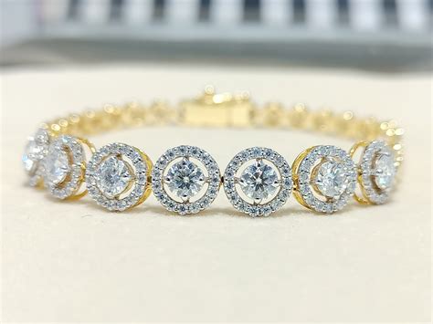 Moissanite Round Shape Bracelet - Moissani.in