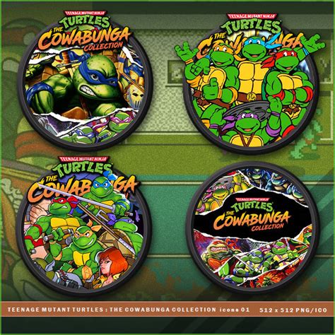 TMNT: The Cowabunga Collection icons by BrokenNoah on DeviantArt