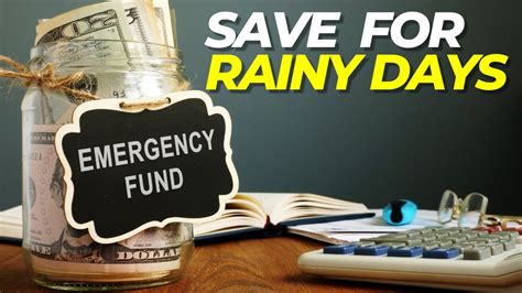 How To Build An Emergency Fund From Scratch Save For Rainy Days Youtube