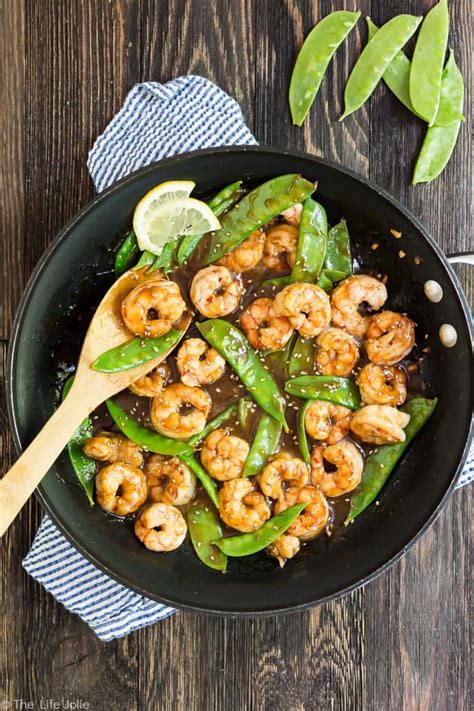 Shrimp And Snow Peas Stir Fry