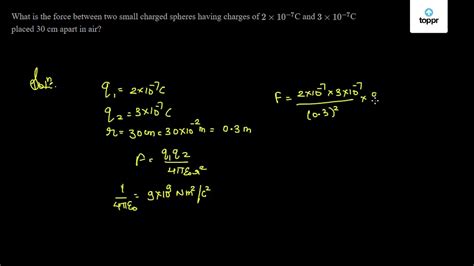 Electrostatic Force Of Attraction Between Two Charges