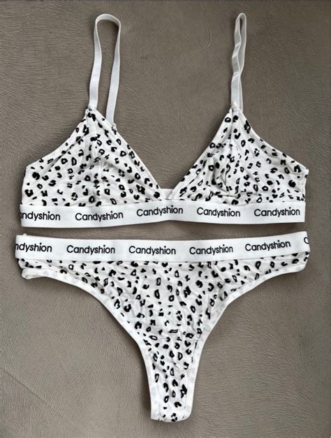 Brand New Printed Lingerie Set Women S Fashion Undergarments Loungewear On Carousell