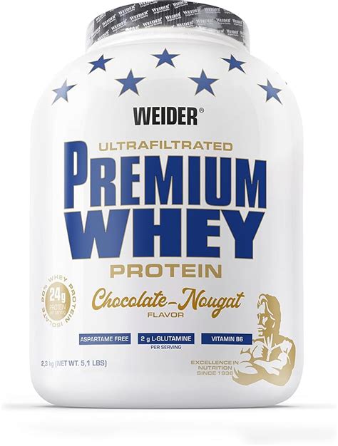 WEIDER Premium Whey Poudre de protéine de lactosérum faible teneur en