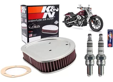 Kit Filtro Ar K N Vela Ngk Iridium Harley Softail Breakout