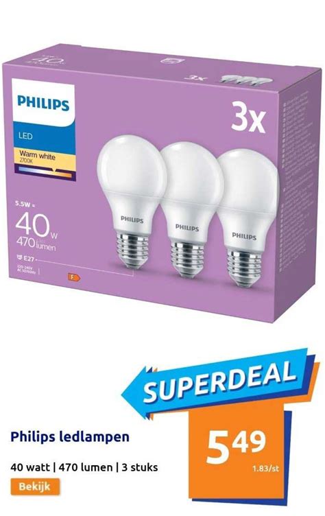 Philips Ledlampen Aanbieding Bij Action Folders Nl