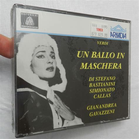 Cd Box Verdi Un Ballo In Maschera Di Stefano Callas Made Italy