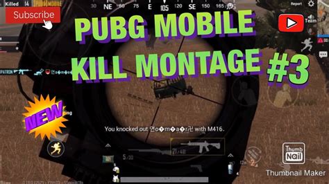 Pubg Mobile Kill Montage Youtube