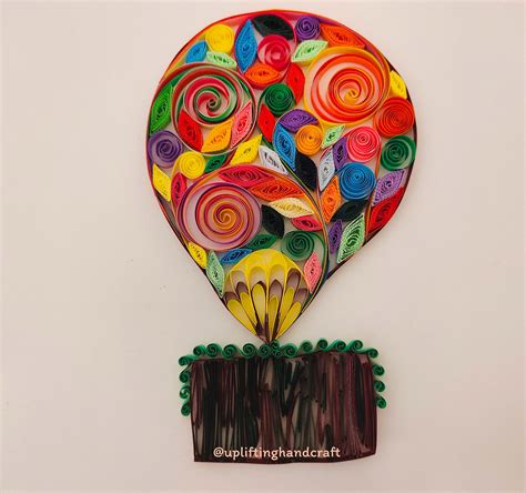 Hot Air Balloon Tutorial Hot Air Balloon Quilling Air Balloon