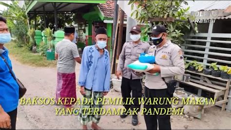 Polsek Sluke Polres Rembang Gekar Bakti Sosial Saat Ppkm Level