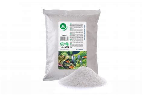 Naturalny piasek marmurowy biały 2 kg do akwarium lub terrarium