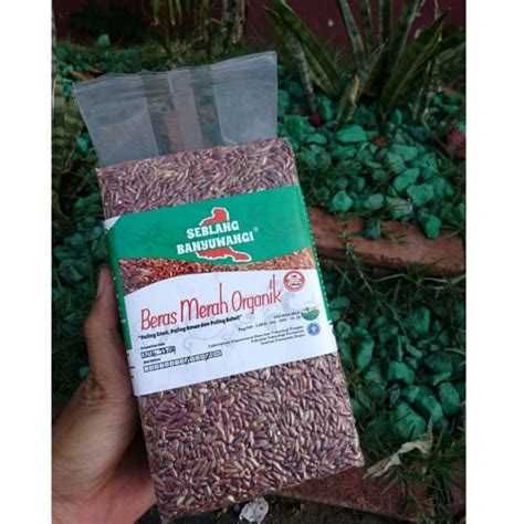 Jual Beras Merah Organik Seblang Banyuwangi Kamasan Kg Shopee Indonesia