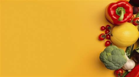 Banner With Vegetables Copy Space Background Stock Photo