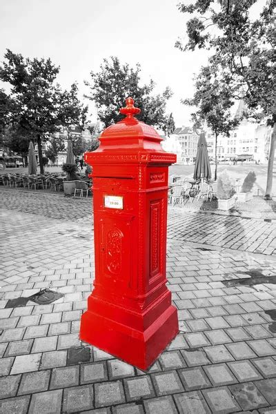 Traditional English red mailbox — Stock Photo © kazyavka #2411483