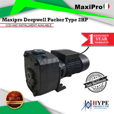 Maxipro Electric Deepwell Water Pump Hp With Adapter Ejector