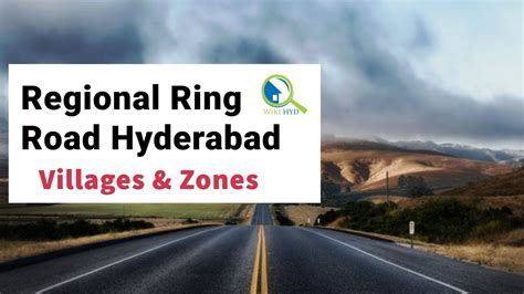 Regional Ring Road Hyderabad Villages And Zones Youtube