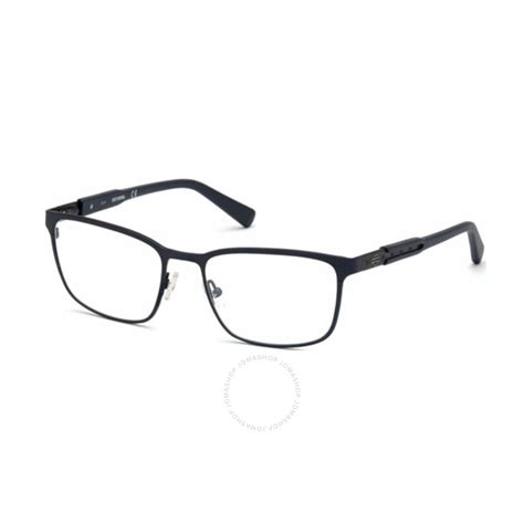 Harley Davidson Ladies Blue Rectangular Eyeglass Frames Hd078909155 889214069511 Eyeglasses