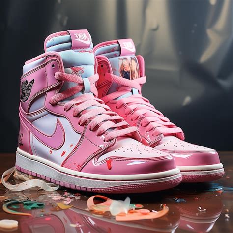 Nike jordans pink girl shoes | Premium AI-generated image